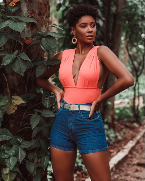 Shorts Jeans Feminino Mom com Cinto 20394 Unica