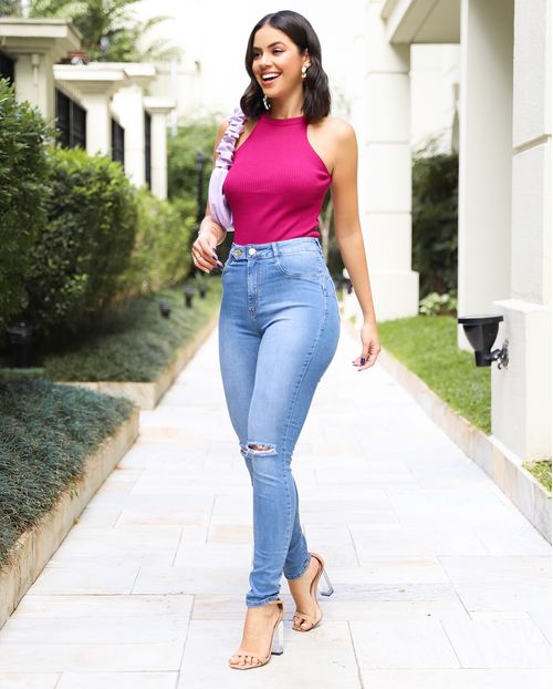 Calça Skinny Hot C/elastano 20856 Unica