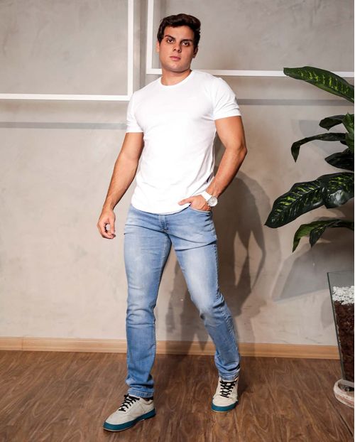 Calça Jeans Masculina Slim Clara Básica - Linha Man Style   20987 Unica