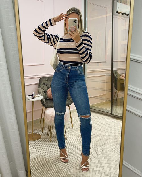 Calça Skinny Hot C/elastano 20593 Unica