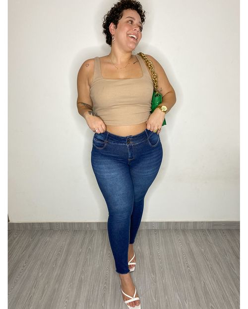 Calça Skinny Plus C/elastano 21209 Unica