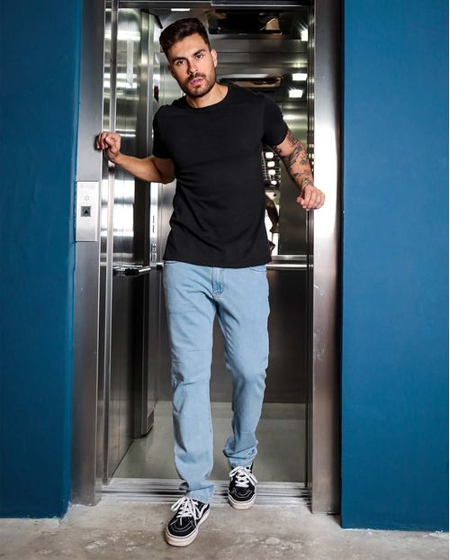 Calça Jeans Masculina Slim Básica Clara - Linha Man Style   20989 Unica