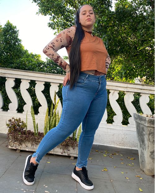 Calça Skinny Plus C/elastano 20959 Unica