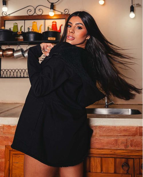 Parca Feminina Forrada 21617 Preto