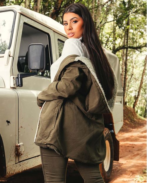 Parca Feminina Forrada 21708 Verde Militar