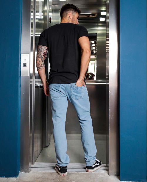 Calça Jeans Masculina Slim Básica Clara - Linha Man Style   20989 Unica