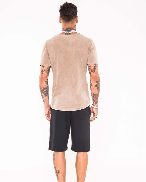 Bermuda Masculina Moletom Preta   90100p Preto