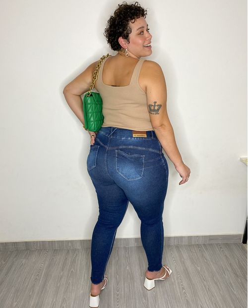 Calça Skinny Plus C/elastano 21209 Unica