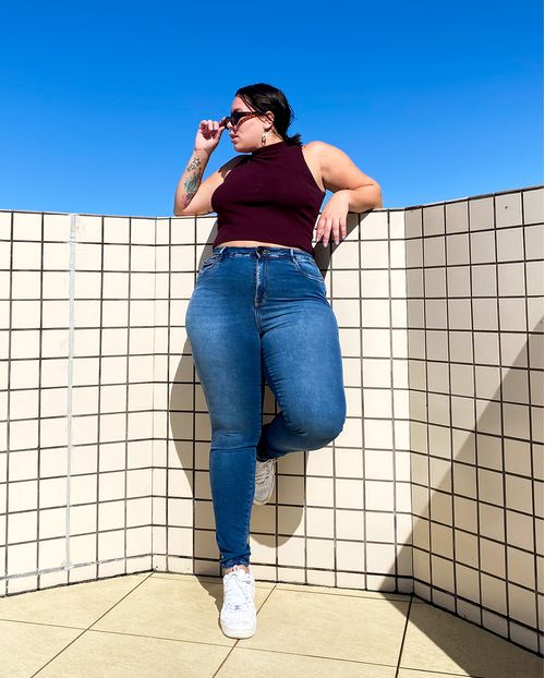 Calça Skinny Plus C/elastano 20960 Unica