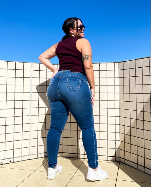Calça Skinny Plus C/elastano 20960 Unica