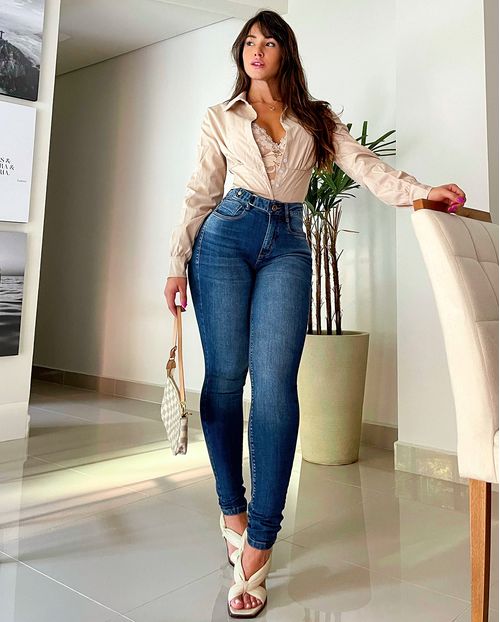 Calça Skinny C/elastano 20030 Unica