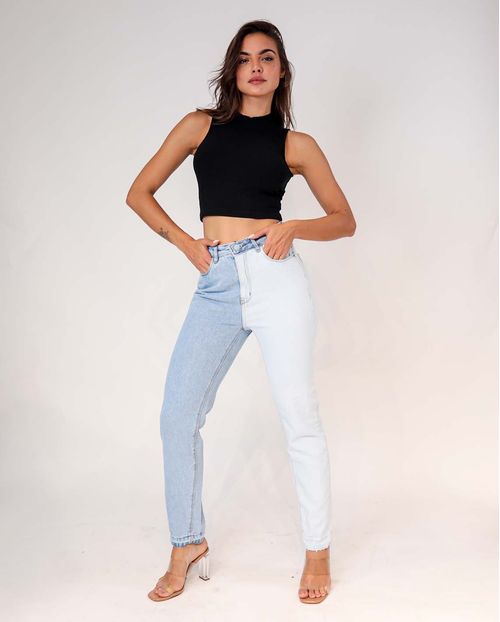 Regata Feminina Canelada Gola Alta Preta   90078p Unica