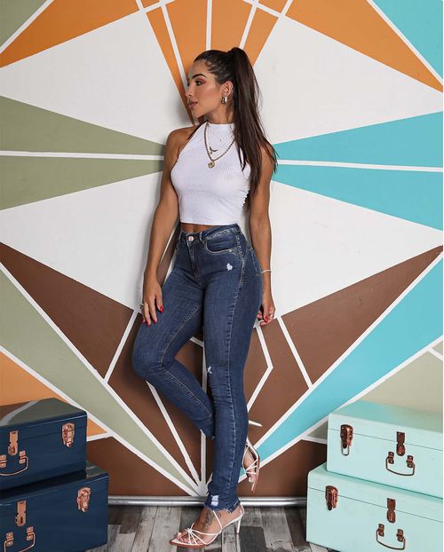 Calça Skinny C/elastano 20377 Unica