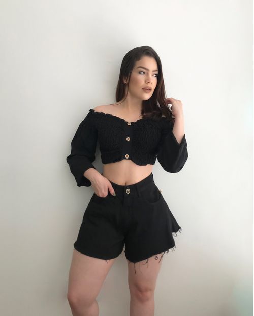 Shorts Fem Ballon Preto 20227 Unica