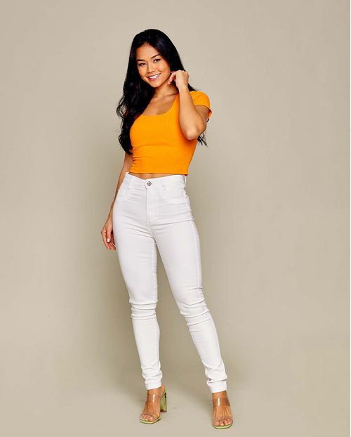 Calça Skinny Hot Fair Branco 2761b Branco