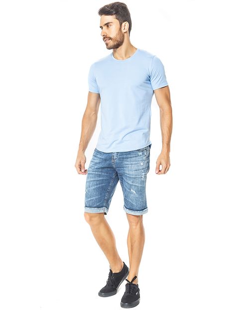 Bermuda Man Style Clara com Barra Desfiada 20602 Unica