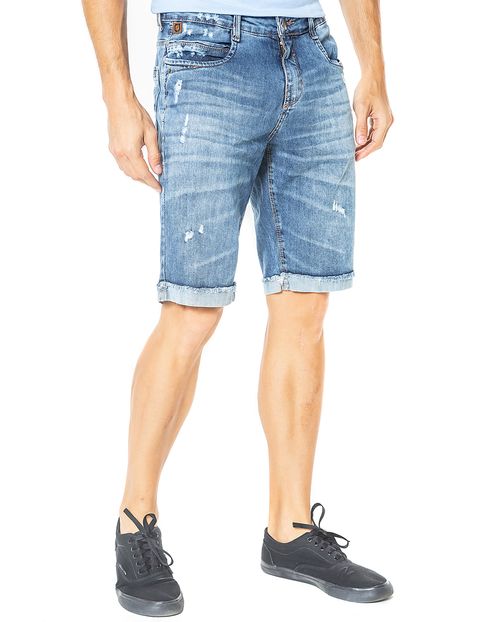 Bermuda Man Style Clara com Barra Desfiada 20602 Unica