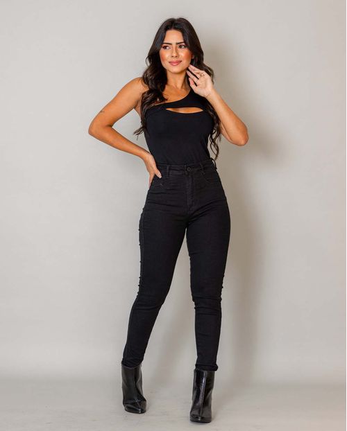 Calça Feminina Skinny Hot Fair Extreme Power Básica- 02769 Preto