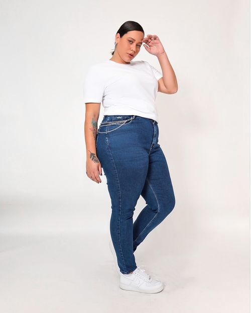 Calça Mom Plus C/elastano 20999 Unica