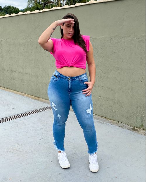 Calça Skinny Plus C/elastano 20908 Unica
