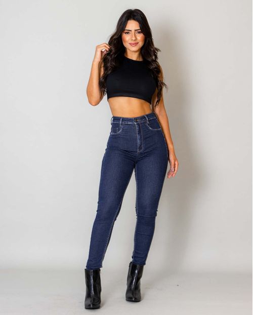 Calça Jeans Feminina Skinny Hot Fair Extreme Power 02760 Amaciado