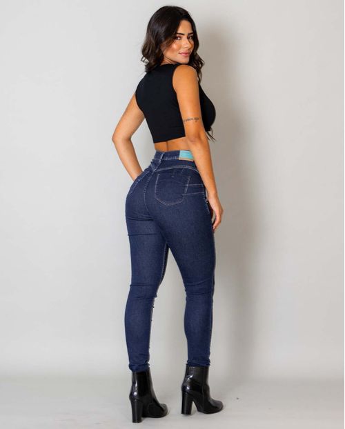Calça Jeans Feminina Skinny Hot Fair Extreme Power 02760 Amaciado