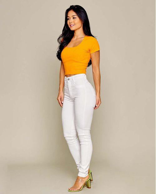 Calça Skinny Hot Fair Branco 2761b Unica