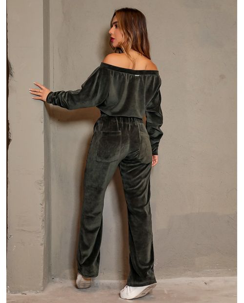 Conjunto Feminino Plush Ombro à Ombro Verde 90036v Unica