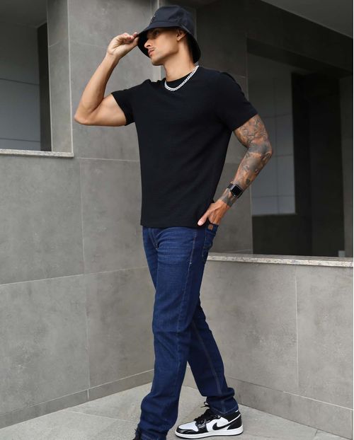 Calça Jeans Masculina Slim Básica - Linha Man Style 21781 Escura