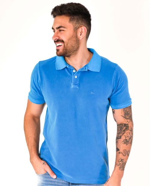 Camisa Masculina Polo Consciência 80047 Azul