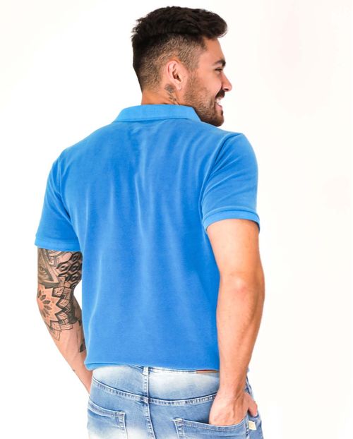 Camisa Masculina Polo Consciência 80047 Azul