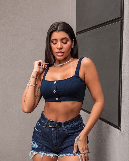 Top Feminino Consciência com Alças - 90030 Marinho