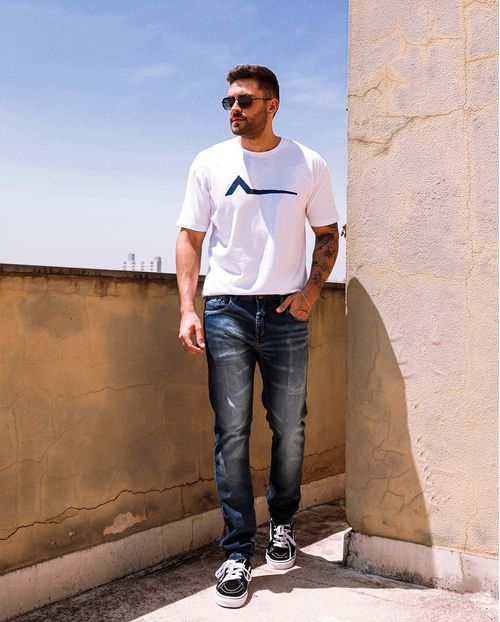 Calça Jeans Masculina Slim Man Style   21150 Escura
