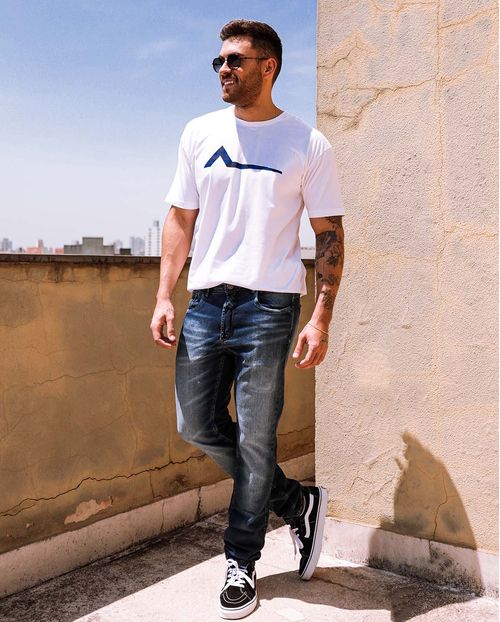 Calça Jeans Masculina Slim Man Style   21150 Escura