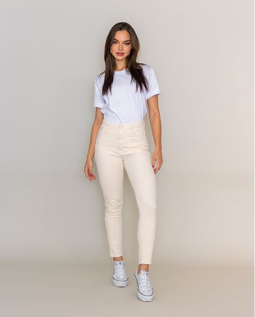 Calça Feminina Mom - Linha Eco 21681 Off White