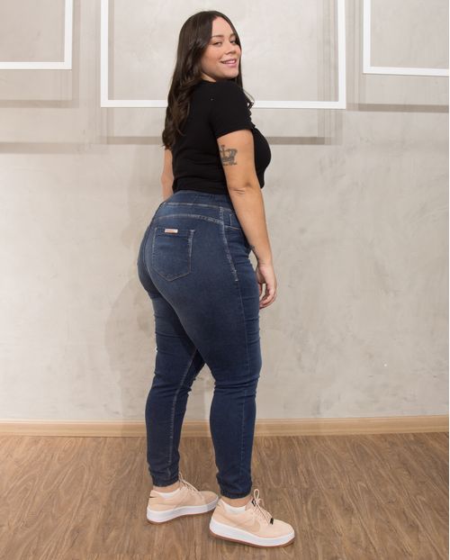 Calça Feminina Plus Jogging, Coleção Essencial Plus-19392 Unica