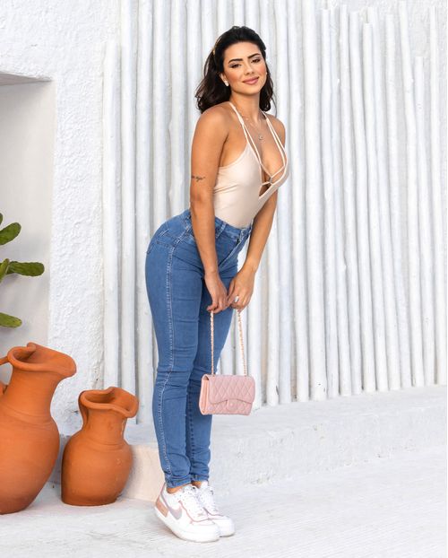 Calça Jeans Feminina Skinny Hot Fair Extreme Power 02760 Média