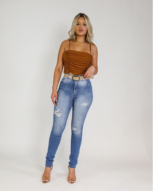 Calça Skinny Hot Pants C/elastano 20230 Média