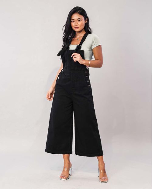 Macacão Feminino Preto Wide Leg   21085 Preto