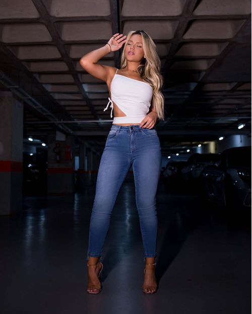 Calça Jeans Feminina Intermediaria  Extreme Power   21311 Média