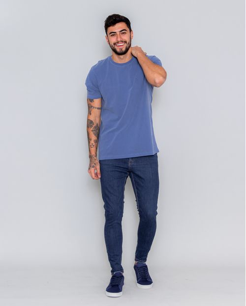 Calça Masculina Super Skinny, Coleção Itália-21634 Escura