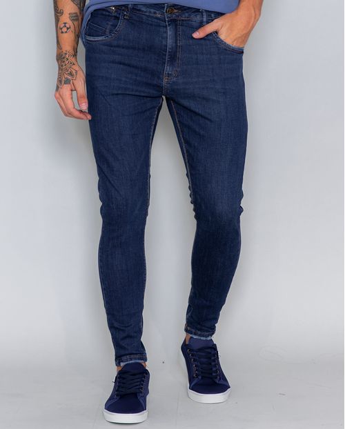 Calça Masculina Super Skinny, Coleção Itália-21634 Escura