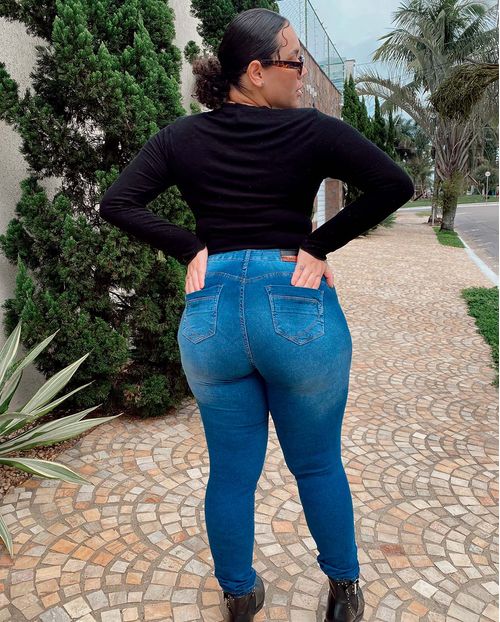 Calça Jeans Feminina Skinny Plus  21396 Média