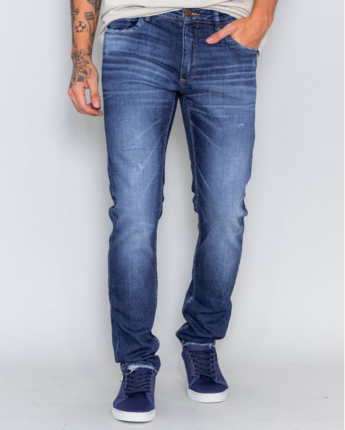 Calça Jeans Masculina Slim  Linha Man Style  21829 Escura