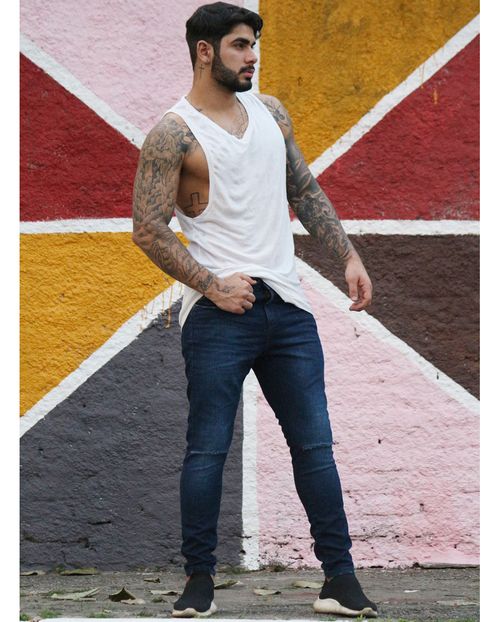 CALÇA SUPER SKINNY RASGADO 20984 UNICA