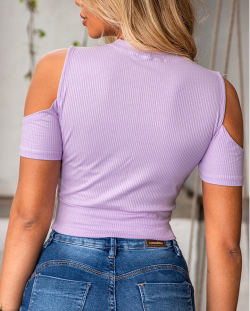 Blusa  Feminina  Recorte No Ombro 90206 Lupine