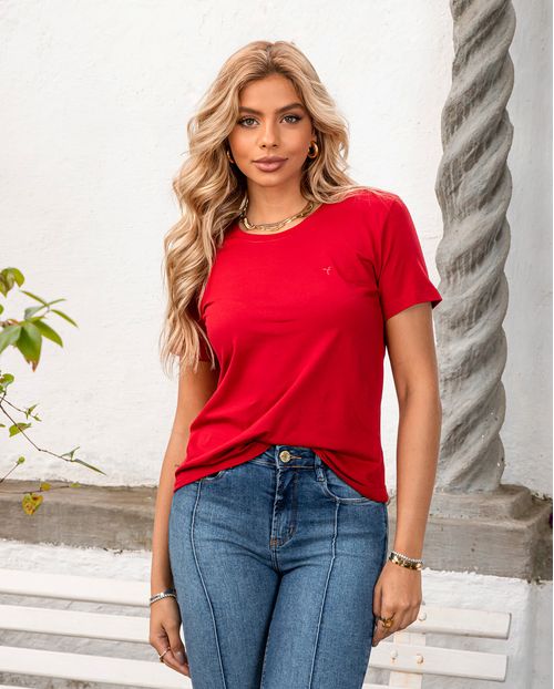 T-Shirt Basica  Consciência  90103 Vermelho