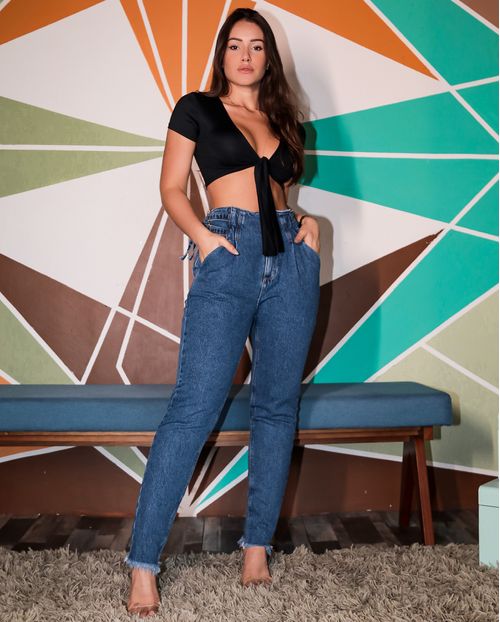 Calça Fem Mom Fit Consciência Jeans Coleção Fashion 19982 Unica