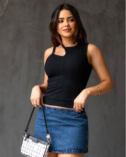 Blusa Alça e Regata  90214 Preto