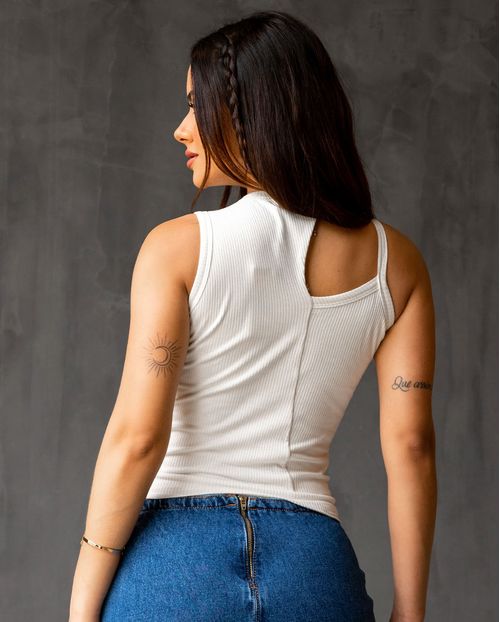 Blusa Alça e Regata  90214 Off White